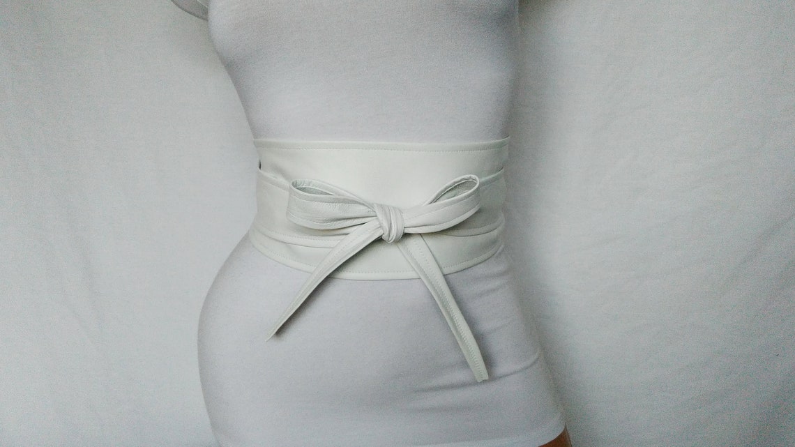 Leather Obi Wrap Belt