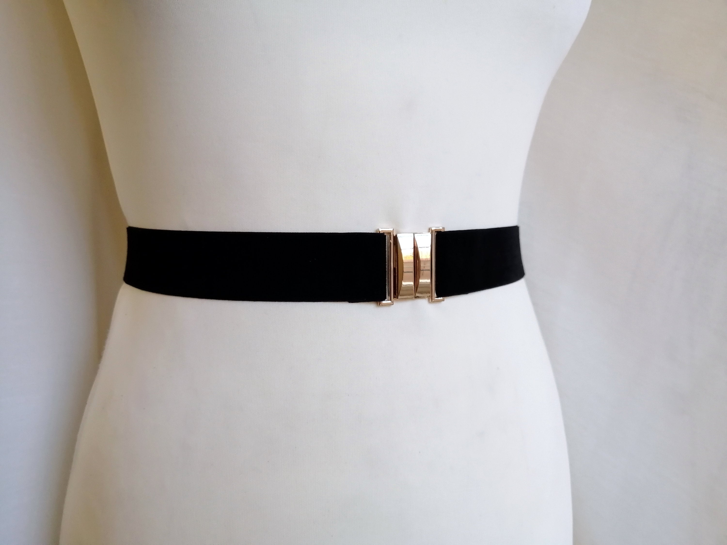 Nic&Zoe taupe/black stretch waist belt TIESOME Elastic Stretch Belt for Women Invisible Waist Belt  main image 2