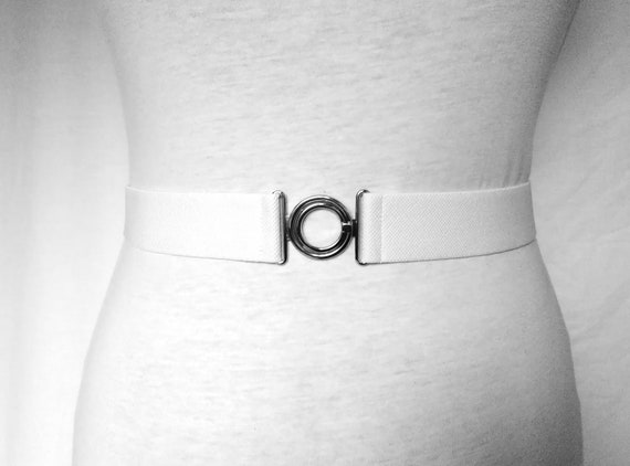 Waist Cincher Skinny Elastic Belt Black 