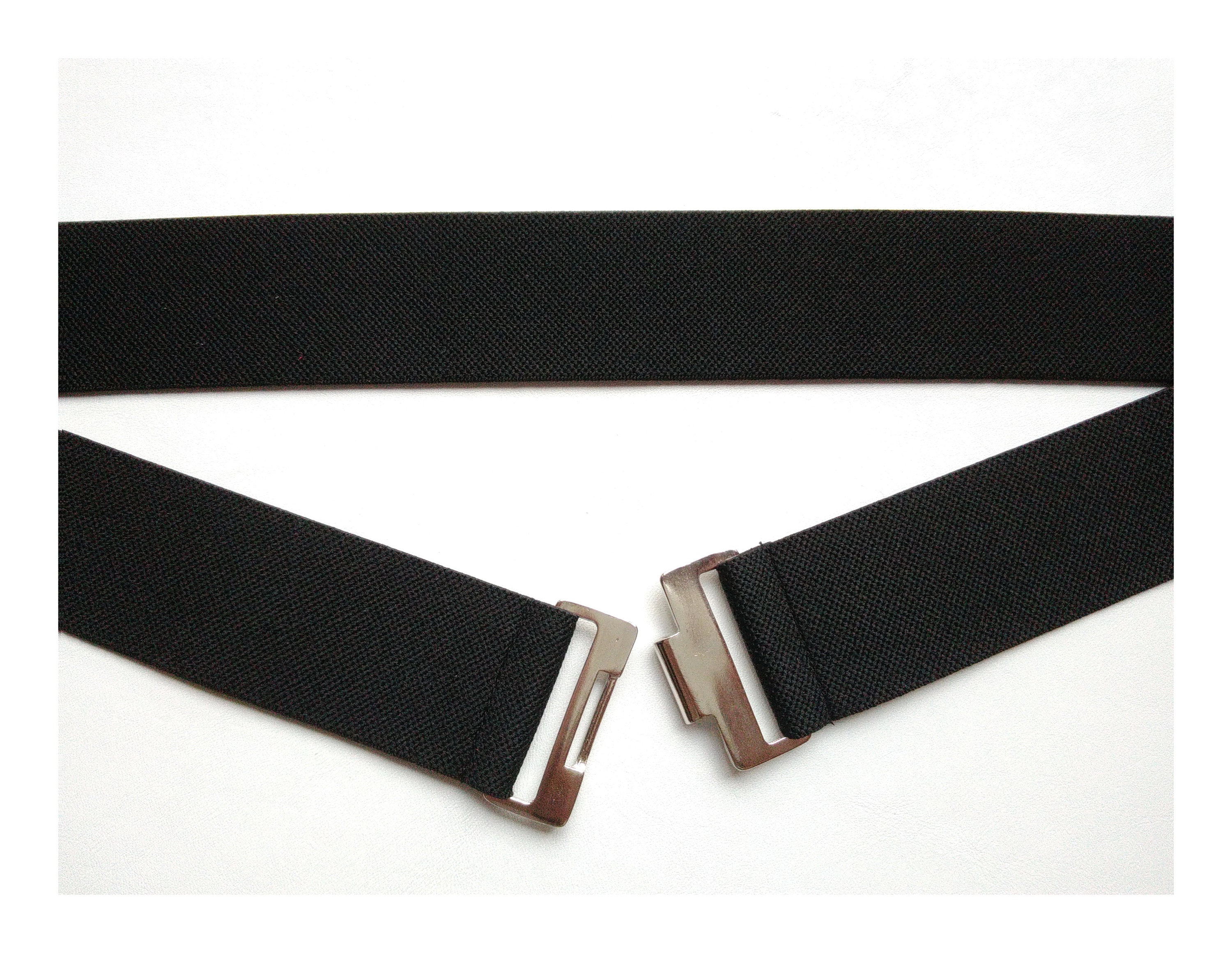 navy elasticated belt