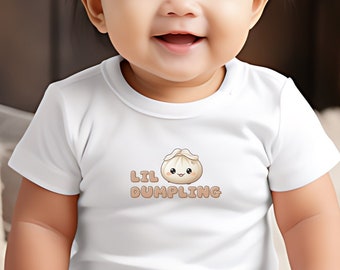 Little Dumpling Onesie® – Cute Dim Sum Baby Outfit | Foodie Baby Shower Gift | Baby Dumpling Birthday Party |  First Birthday Gifts