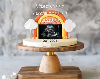 Rainbow Baby Pregnancy Announcement: Gender Neutral Social Media (Digital)