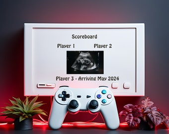 Funny Gamer Baby Pregnancy Announcement: Social Media Reveal (Digital Download)
