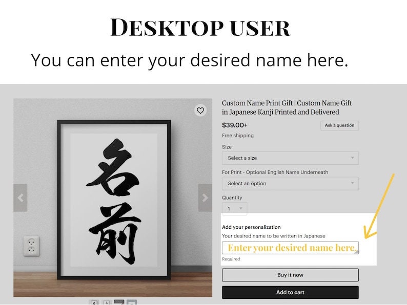 Art & Collectibles Digital Prints Prints Custom Name in Japanese Kanji