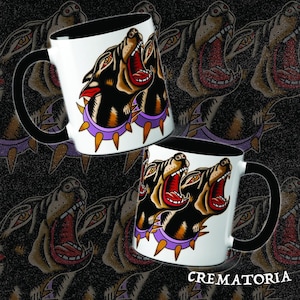 Tattoo Hound Ceramic Mug Traditional Coffee Cup