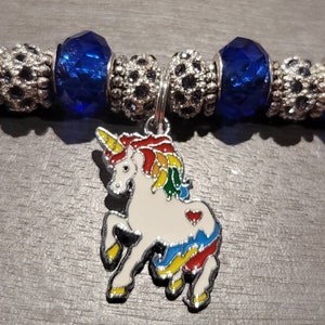 Unicorn Beaded Charm Bracelets