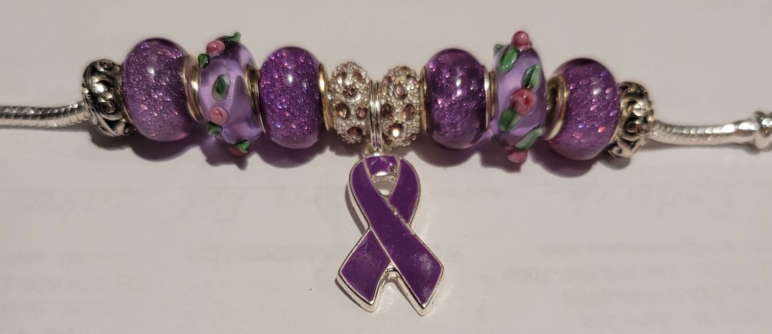 Vitiligo Purple Awareness Bracelets Etsy