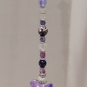 Purple Crystal Suncatcher – Handmade Light & Sparkle