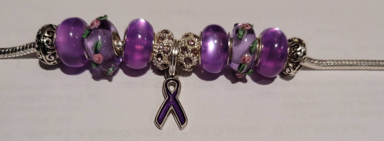 Vitiligo Purple Awareness Bracelets Etsy