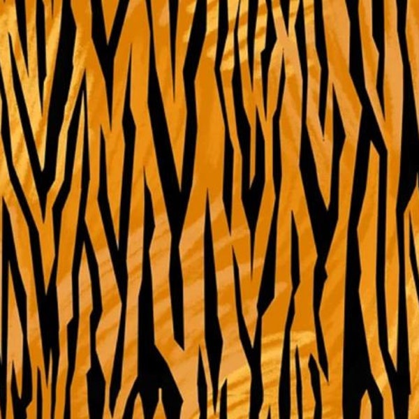 Tiger Tails - Tiger Stripe Orange & Black - QT Fabrics - Sold by the Half Yard
