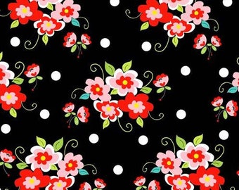 Fab Friend-zy - Floral - Henry Glass - Sold by the Half Yard