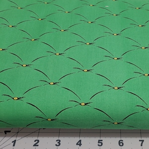 Corduroy Bear Pillow Tufts - Green - Cotton Fabric- Sold by the Half Yard