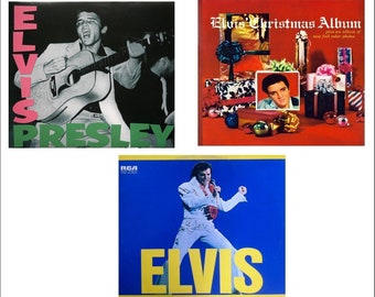 Album di dischi vintage in miniatura "ELVIS" - Accessorio in miniatura per casa delle bambole in scala 1/6, 1/12 e 1/24