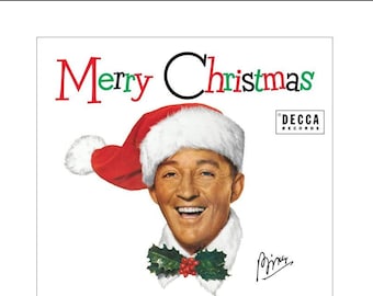 Mini MERRY CHRISTMAS &#39;Bing Crosby&#39;-platenalbum - Dollhouse 1/6 1/12 1/24 miniatuurspeelschaalaccessoire