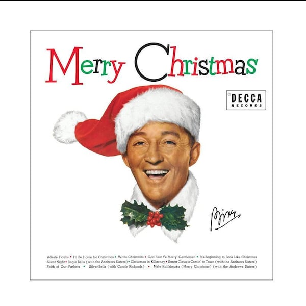 Mini MERRY CHRISTMAS   'Bing Crosby'  Record Album -  Dollhouse   1/6   1/12    1/24  playscale miniature accessory