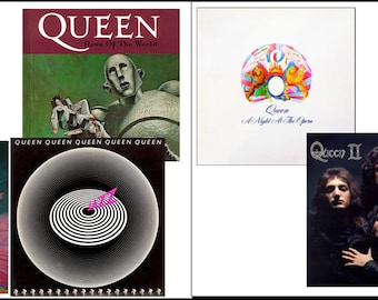 Mini QUEEN Record Albums - Dollhouse 1/6 1/12 1/24 miniatuurspeelschaal