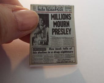 3 Miniature /'TRUMP/' WINS ELECTION Newspapers Dollshouse 1:12 scale