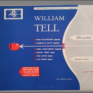 Miniatur Vintage Classical &#39;Rossini - William Tell&#39; Schallplatte Album - Puppenhaus 1/6 1/12 1/24 skalare Dekoration