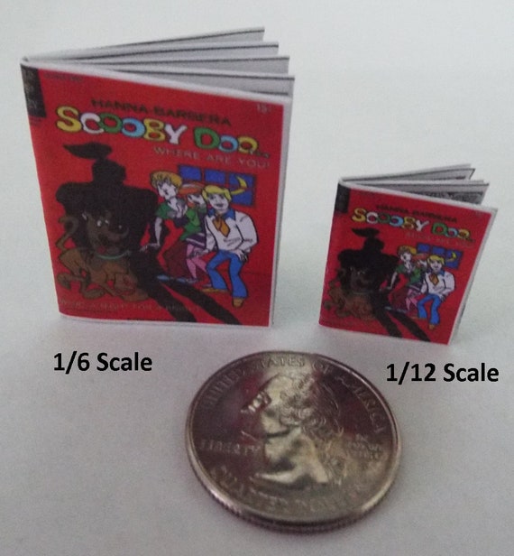 Mini vintage style /'WONDER WOMAN/' Comic Dolls 1:12 scale OPENING printed PAGES