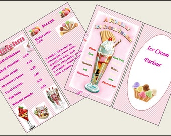 Miniatura MENU LODÓW - Domek dla lalek skala 1:6 1/12 1/24 1/48
