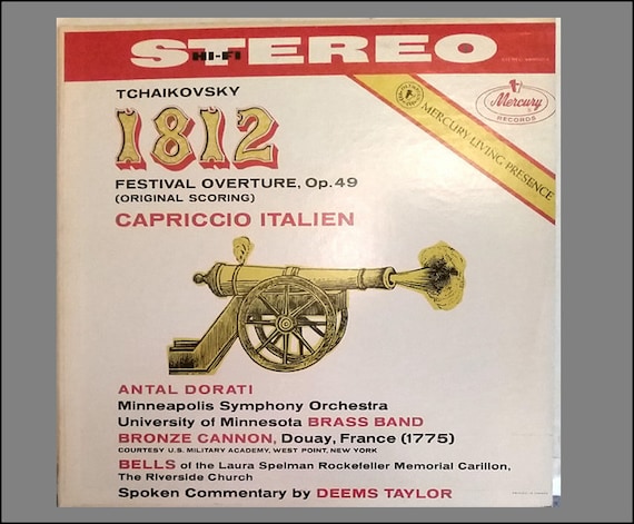 Miniature  Vintage Classical   'Tchaikovsky - 1812 overture'    Record Album -  Dollhouse   1/6   1/12   1/24  playscale miniature accessory