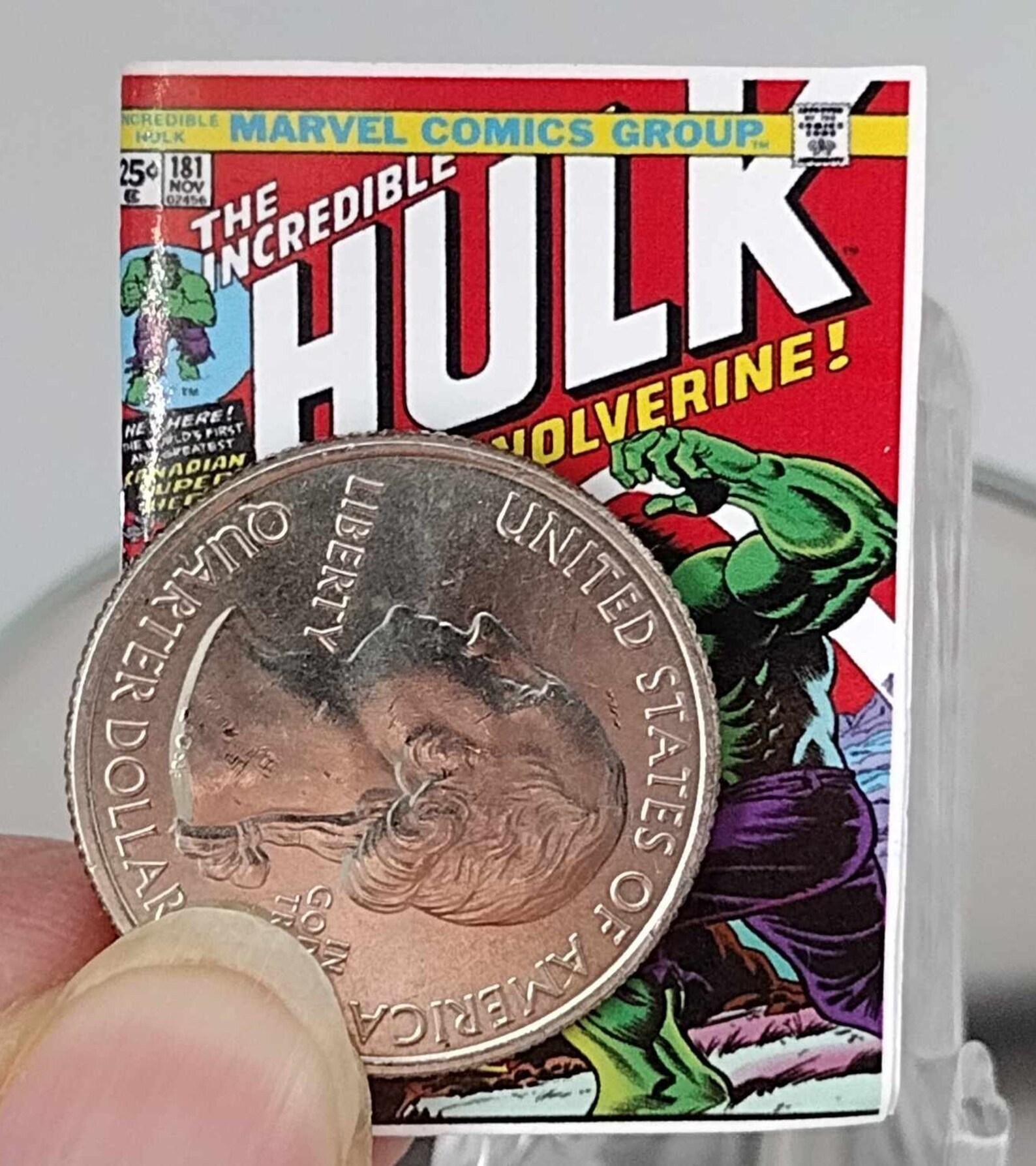 Mini Comic 'INCREDIBLE HULK #181' Miniature Fashion Doll Size 1/6 ...