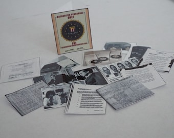 Miniature -   FBI  WATERGATE TAPES Conspiracy  'Top Secret' File -  Dollhouse 1/6    1/12    1/24    playscale miniature