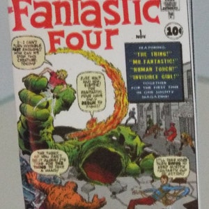 Mini 1961 SILVER Age Comic &#39;FANTASTIC FOUR #1&#39; Miniature Fashion Doll size 1/6 scale opening 20 color pages original comic replica