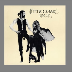 "Miniatur Vintage ""Fleetwood Mac - Rumours"" Schallplattenalbum - Puppenhaus 1/6 1/12 1/24do."