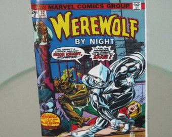 Mini 1975 Comic 'WEREWOLF BY NIGHT #32' Barbie Fashion Doll size 1/6 Playscale opening 18 color printed pages original comic replica