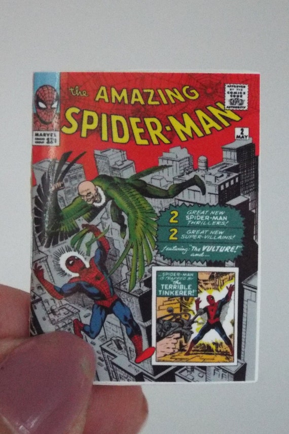 Mini 1963 SILVER Age Comic Amazing Spider-Man #2   Mniature Diorama size 1/6 scale opening 22 pages original comic REPLICA