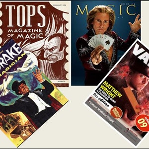 4 Miniature   vintage  &#39;MAGIC&#39;   Magazines  -  Dollhouse 1/6   1/12   1/24   1/48   play scale miniature accessories