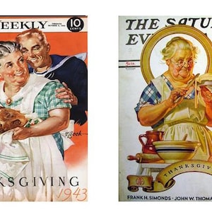 2 Miniature THANKSGIVING & COOKERY Magazines   Dollhouse   1/12  miniature accessory limited number
