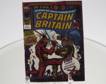Mini Jahrgang 1976 'CAPTAIN BRITIAN #2' 1/6 Öffnung 26 farbig bedruckte Seiten REPLIKA Comic
