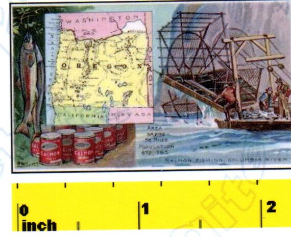 DOLLSHOUSE Vintage Miniature State of Colorado 1888 MAP Print CDHM