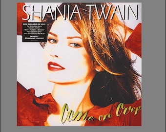 Miniature  Vintage  'Shania Twain - Come on Over'    Record Album -  Dollhouse   1/6   1/12   1/24  playscale miniature accessory