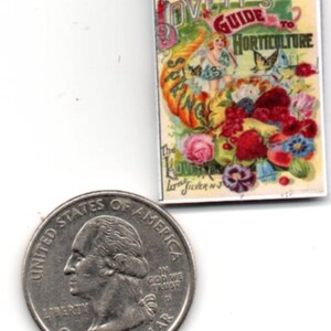 &quot;1 Victorian Miniatur &quot;&quot;Leitfaden für den Gartenbau&quot;&quot; - eine Zeitschrift für Puppenstube und Puppenhaus.&quot;