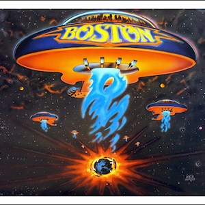 Mini BOSTON  &#39;BOSTON&#39;  Record Album -  Dollhouse   1/6   1/12    1/24  playscale miniature accessory