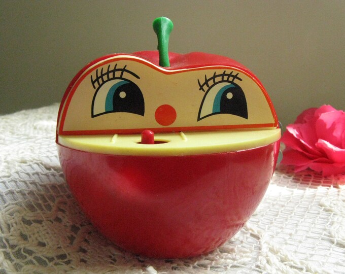 RARE Wind up Apple Bankvintage Hong Kong Toy Etsy