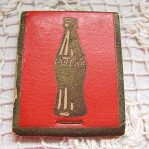 Coca Cola Vintage Matchbook Advertising   ~~  1930s Collectible Coke Advertising Book of Matches
