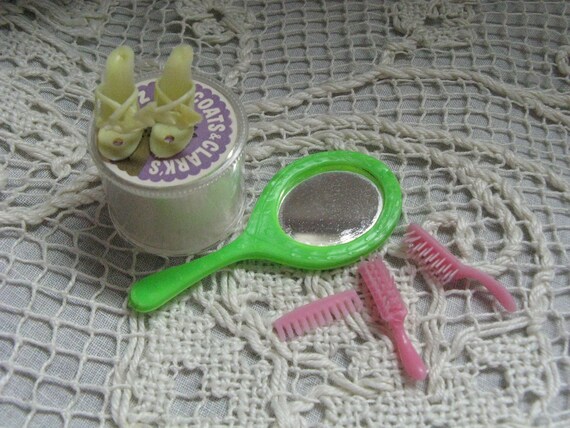 barbie hair brush set