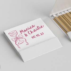 Foiled Wedding Matchbooks #55 - Wedding Matches, Match Book, Wedding Match Favors, Match Books, Candle Matches, Bridal Favors, Party Matches