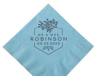 Diagonal Wedding Napkin #203 - Wedding Decor, Bridal Shower, Party Napkins, Wedding Favor, Wedding Napkins, Cocktail Napkins, Lunch Napkins