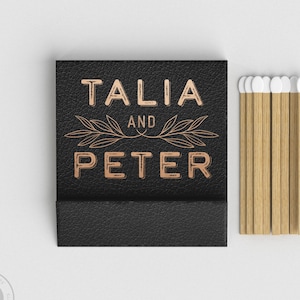 Foiled Wedding Matchbooks #9 - Wedding Matches, Match Book, Wedding Match Favors, Match Books, Candle Matches, Bridal Favors, Party Matches