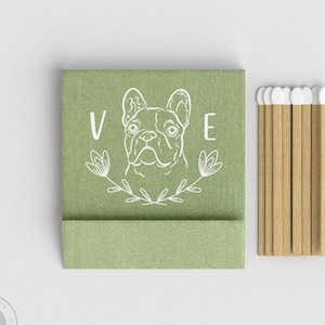 Foiled Wedding Matchbooks #25 - Custom Pet Illustration Wedding Matches, Match Book, Wedding Match Favors, Match Books, Wedding Matchbook