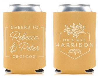 Personalized Cheers Y'all Wedding Can Cooler - Style #330