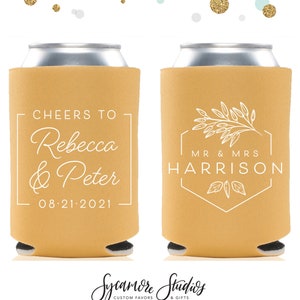 formal wedding can coosy new last name classy can coolie Elegant last name wedding can cooler classy wedding favor wedding can coosies