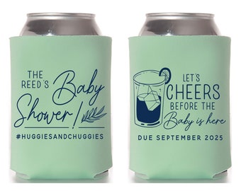 Let's Cheers - Baby Shower Dosenkühler # 8 - Individuell - Baby Shower Favor, Getränkehalter, Mitbringsel, Bierdosenkühler, Dosenhalter, Gunst