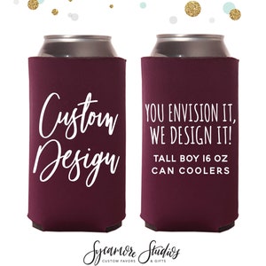 16 oz. Tall Boy Can Cooler (Screen Printed) - Item #040415 -   Custom Printed Promotional Products