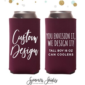 16 oz. Tall Boy Can Cooler (Screen Printed) - Item #040415 -   Custom Printed Promotional Products